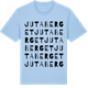 Blue Soul t-shirt med Jutaberget ordlek t-shirt