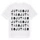 White t-shirt med Jutabo ordlek t-shirt