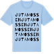 Blue Soul t-shirt med Jutamossen ordlek t-shirt