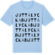 Blue Soul t-shirt med Juttalyckan ordlek t-shirt