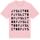 Pink Cotton t-shirt med Jysketorp ordlek t-shirt