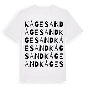 Kågesand ordlek t-shirt – ekologisk bomull t-shirt från Pinshirt
