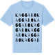 Blue Soul t-shirt med Kaggabo ordlek t-shirt