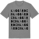 Mid Heather Gray t-shirt med Kaggården ordlek t-shirt