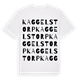 Kaggelstorp ordlek t-shirt