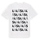 White t-shirt med Kakås ordlek t-shirt