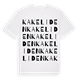 White t-shirt med Kakeliden ordlek t-shirt