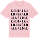 Pink Cotton t-shirt med Kåldal ordlek t-shirt