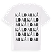White t-shirt med Kåldal ordlek t-shirt