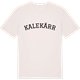 Vintage White t-shirt med Kalekärr böjd t-shirt