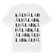 Kålhålan ordlek t-shirt