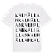 Kalhällan ordlek t-shirt