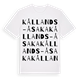 Kållands-Åsaka ordlek t-shirt