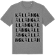 Mid Heather Gray t-shirt med Källäng ordlek t-shirt