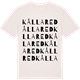 Vintage White t-shirt med Kållared ordlek t-shirt
