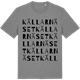 Mid Heather Gray t-shirt med Källarnäset ordlek t-shirt