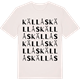 Vintage White t-shirt med Källås ordlek t-shirt
