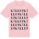Pink Cotton t-shirt med Källby ordlek t-shirt
