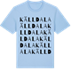Blue Soul t-shirt med Källdala ordlek t-shirt