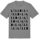 Mid Heather Gray t-shirt med Källdala ordlek t-shirt