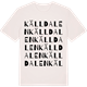 Vintage White t-shirt med Källdalen ordlek t-shirt