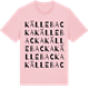 Pink Cotton t-shirt med Källebacka ordlek t-shirt