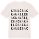 Vintage White t-shirt med Källebacka ordlek t-shirt