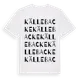 White t-shirt med Källebacke ordlek t-shirt