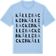 Blue Soul t-shirt med Källebacken ordlek t-shirt