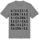 Mid Heather Gray t-shirt med Källebacken ordlek t-shirt