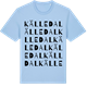 Blue Soul t-shirt med Källedal ordlek t-shirt