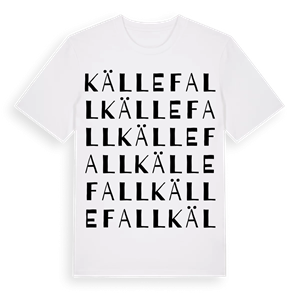 Källefall ordlek t-shirt – ekologisk bomull t-shirt från Pinshirt