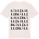 Vintage White t-shirt med Källekullen ordlek t-shirt