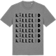 Mid Heather Gray t-shirt med Källelid ordlek t-shirt