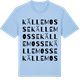 Blue Soul t-shirt med Källemosse ordlek t-shirt