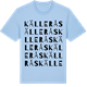 Blue Soul t-shirt med Källerås ordlek t-shirt