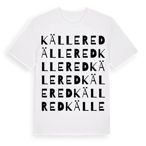 Källered ordlek t-shirt – ekologisk bomull t-shirt från Pinshirt