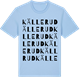 Blue Soul t-shirt med Källerud ordlek t-shirt