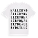 White t-shirt med Källeryd ordlek t-shirt