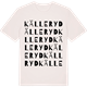 Vintage White t-shirt med Källeryd ordlek t-shirt