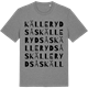 Mid Heather Gray t-shirt med Källerydsås ordlek t-shirt