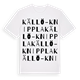 Källö-Knippla ordlek t-shirt
