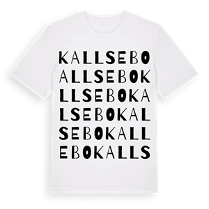 Kallsebo ordlek t-shirt – ekologisk bomull t-shirt från Pinshirt