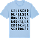 Blue Soul t-shirt med Källseröd ordlek t-shirt