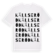 Källseröd ordlek t-shirt