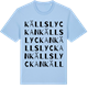Blue Soul t-shirt med Källslyckan ordlek t-shirt