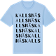 Blue Soul t-shirt med Kallsnäs ordlek t-shirt