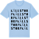 Blue Soul t-shirt med Källstorp ordlek t-shirt