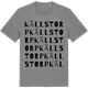 Mid Heather Gray t-shirt med Källstorp ordlek t-shirt