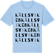 Blue Soul t-shirt med Källsviken ordlek t-shirt